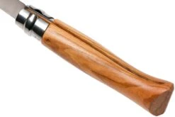 Opinel Taschenmesser No. 8 Luxury Range Mit Lederetui, Olivenholz -Schnitt Pro Verkäufe OP001004 05 opinel v201903