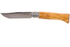 Opinel Taschenmesser No. 8 Luxury Range, Edelstahl, Olivenholz