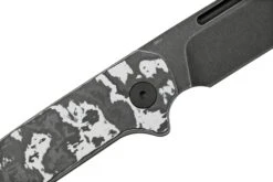 QSP Knife Penguin QS130SJ-G2 CPM 20CV Black Stonewashed, Fat Carbon White Storm, Slipjoint Taschenmesser -Schnitt Pro Verkäufe QS130SJ G2 05 qsp