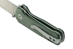 QSP Knife Penguin Mini QS130XS-C, Satin 14C28N, Green Micarta Taschenmesser -Schnitt Pro Verkäufe QS130XS C 04 qsp