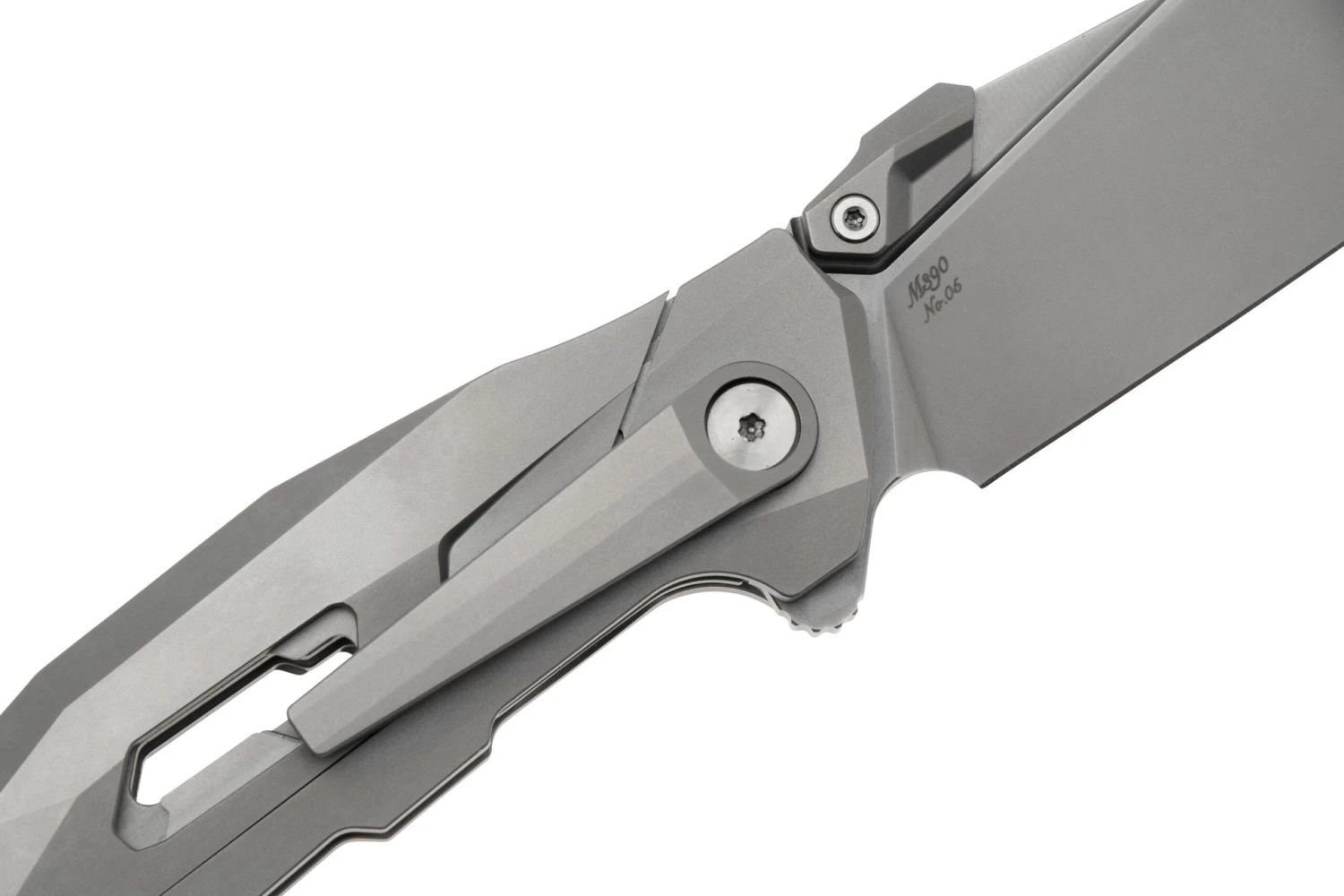 Rike Knife Shadow-S, M390, Titanium, Taschenmesser 5 Rike Knife Shadow-S, M390, Titanium, Taschenmesser – Bild 5