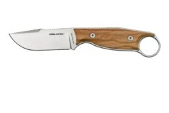 Real Steel Furrier Harpoon Olive Wood 3612W Feststehendes Messer, Ivan Braginets Design