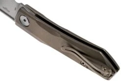 Real Steel Solis 7061S Beadblast Titanium, Silver, Slipjoint Taschenmesser, Poltergeist Design -Schnitt Pro Verkäufe RL7061S 05 real steel