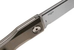 Real Steel Solis 7061S Beadblast Titanium, Silver, Slipjoint Taschenmesser, Poltergeist Design -Schnitt Pro Verkäufe RL7061S 06 real steel