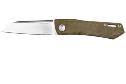 Real Steel Solis 7065GM, N690, Green Micarta Knivesandtools Exclusive Taschenmesser Poltergeist Design
