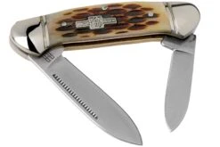 Rough Ryder Mini Canoe Amber Bone RR058 Slipjoint Taschenmesser
