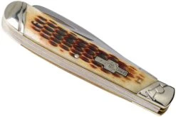 Rough Ryder Equestrian Trapper Amber Bone RR1971 Slipjoint Taschenmesser -Schnitt Pro Verkäufe RY1971 04 rough ryder