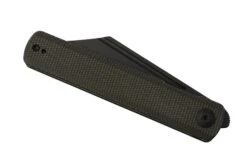 SENCUT Bronte SA08F Black Stonewashed, Dark Green Micarta, Taschenmesser -Schnitt Pro Verkäufe SESA08F 06 sencut