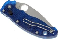 Spyderco Manix 2 Translucent PE - C101PBL2, Blau -Schnitt Pro Verkäufe SPC101PBL2 04 spyderco manix 2 spc101pbl2 04