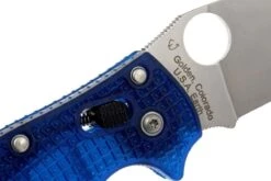 Spyderco Manix 2 Translucent PE - C101PBL2, Blau -Schnitt Pro Verkäufe SPC101PBL2 07 spyderco manix 2 spc101pbl2 07
