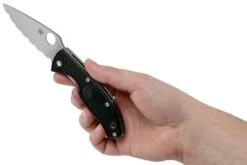 Spyderco Tenacious Lightweight C122SBK FRN Taschenmesser Mit Wellenschliff -Schnitt Pro Verkäufe SPC122SBK 08 spyderco
