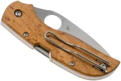 Spyderco Chaparral Birdseye Maple Wood C152WDP Taschenmesser -Schnitt Pro Verkäufe SPC152WDP 04 spyderco