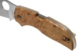 Spyderco Chaparral Birdseye Maple Wood C152WDP Taschenmesser -Schnitt Pro Verkäufe SPC152WDP 07 spyderco