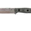 TOPS Knives B.O.B. Fieldcraft 154CM Graues/schwarzes Micarta BROS-154-BLM