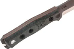 TOPS Knives B.O.B. Fieldcraft 154CM Graues/schwarzes Micarta BROS-154-BLM -Schnitt Pro Verkäufe TK BROS 154 BLM 06 tops knives tk bros 154 blm 06