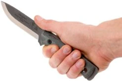 TOPS Knives B.O.B. Fieldcraft 154CM Graues/schwarzes Micarta BROS-154-BLM -Schnitt Pro Verkäufe TK BROS 154 BLM 07 tops knives tk bros 154 blm 07