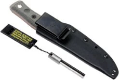 TOPS Knives B.O.B. Fieldcraft 154CM Graues/schwarzes Micarta BROS-154-BLM -Schnitt Pro Verkäufe TK BROS 154 BLM 09 tops knives tk bros 154 blm 09