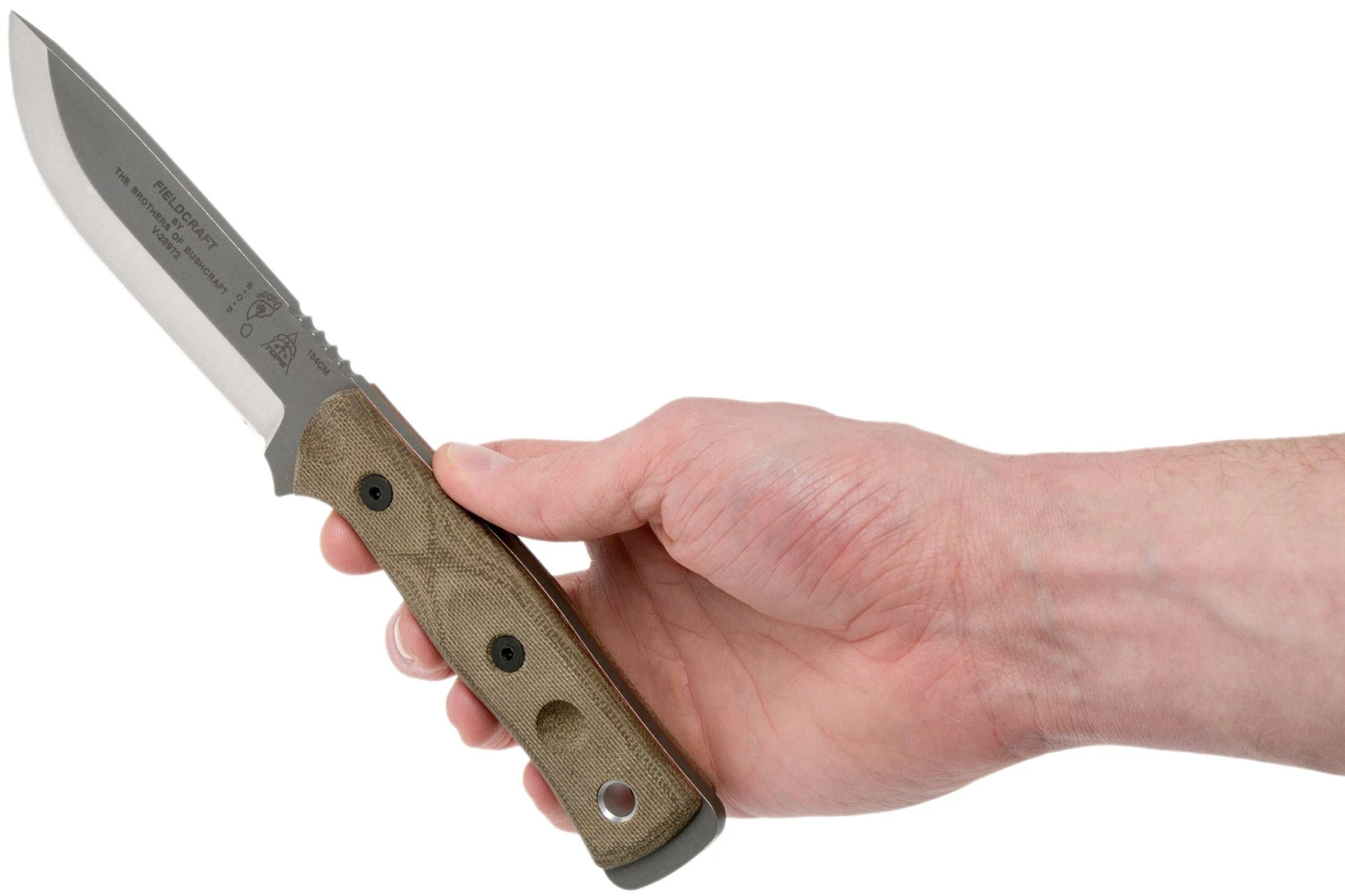 TOPS Knives B.O.B. Fieldcraft 154CM Grünes Canvas Micarta BROS-154-GCM Bushcraftmesser 6 TOPS Knives B.O.B. Fieldcraft 154CM Grünes Canvas Micarta BROS-154-GCM Bushcraftmesser – Bild 6