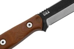 TOPS Knives TOPS Fieldcraft 3.5 Mini BROS 90 Degree Spine, Firesteel, Brown Micarta MBROS-01-SF Bushcraftmesser -Schnitt Pro Verkäufe TK MBROS 01 SF 05 tops