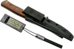 TOPS Knives TOPS Fieldcraft 3.5 Mini BROS 90 Degree Spine, Firesteel, Brown Micarta MBROS-01-SF Bushcraftmesser -Schnitt Pro Verkäufe TK MBROS 01 SF 08 tops knives