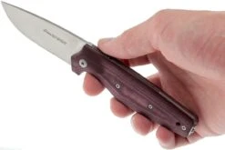 Viper Dan 1 5928CBR Burgundy Micarta N690, Drop-Point-Klinge -Schnitt Pro Verkäufe VPV5928CBR 08 viper dan 1 vpv5928cbr 08