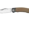 Viper Twin, V6002CN, Satin M390, Natural Canvas Micarta Taschenmesser, Fabrizio Silvestrelli Design