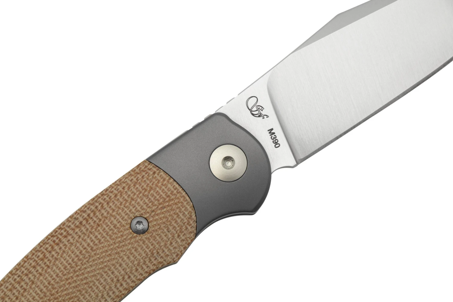 Viper Twin, V6002CN, Satin M390, Natural Canvas Micarta Taschenmesser, Fabrizio Silvestrelli Design 5 Viper Twin, V6002CN, Satin M390, Natural Canvas Micarta Taschenmesser, Fabrizio Silvestrelli Design – Bild 5