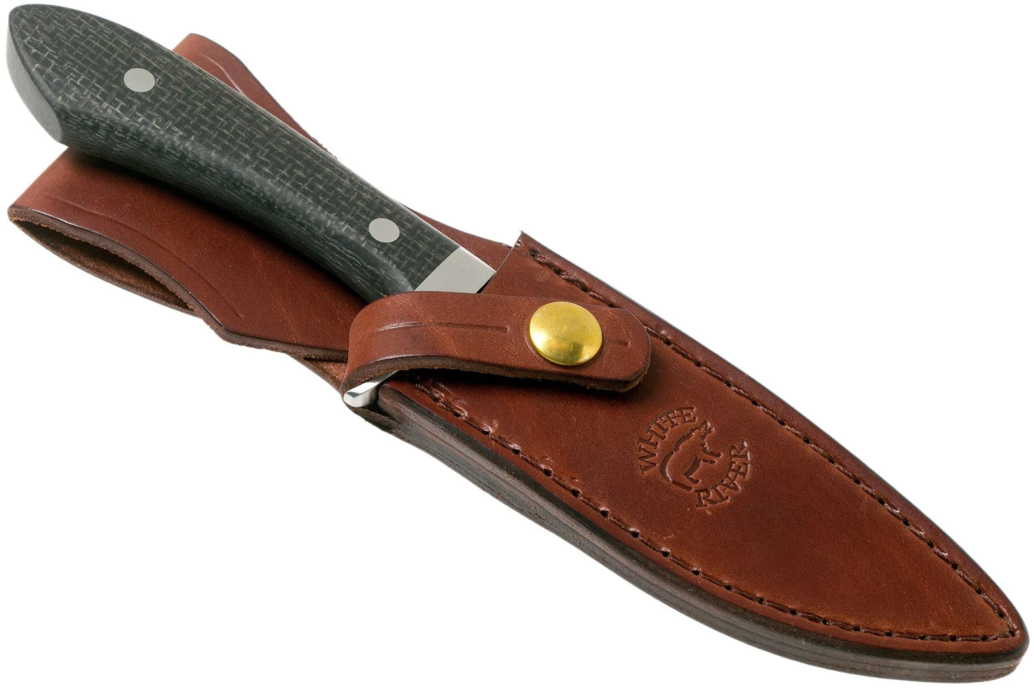 White River Knives Sendero Classic Jagdmesser Black Burlap Micarta, Jerry Fisk Design 6 White River Knives Sendero Classic Jagdmesser Black Burlap Micarta, Jerry Fisk Design – Bild 6